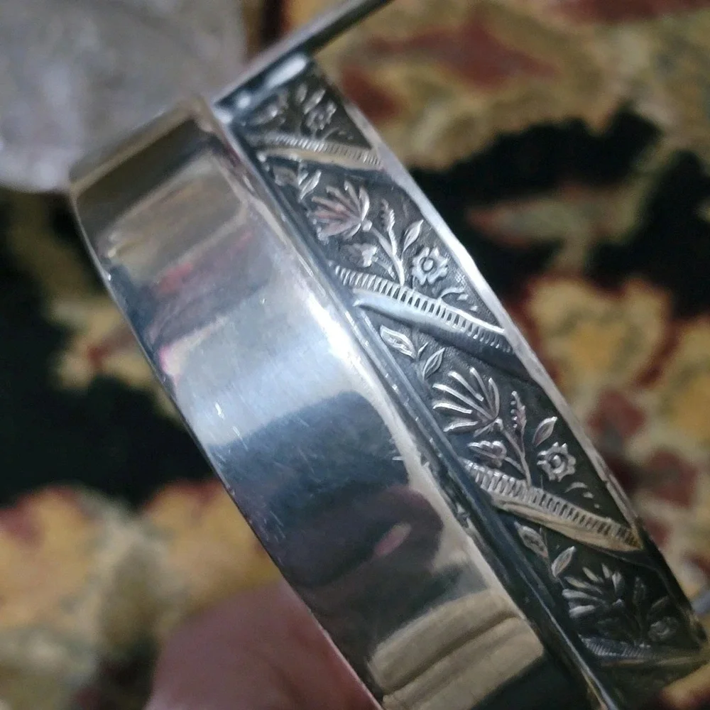 Victorian Pickle Caster Ornate Silver Plated Base Tall Handle Victorian EAPG JAR